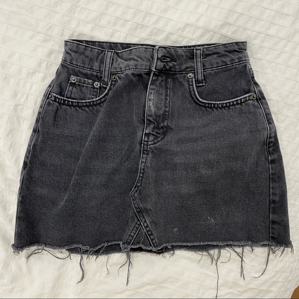 urban outfitters denim mini skirt
